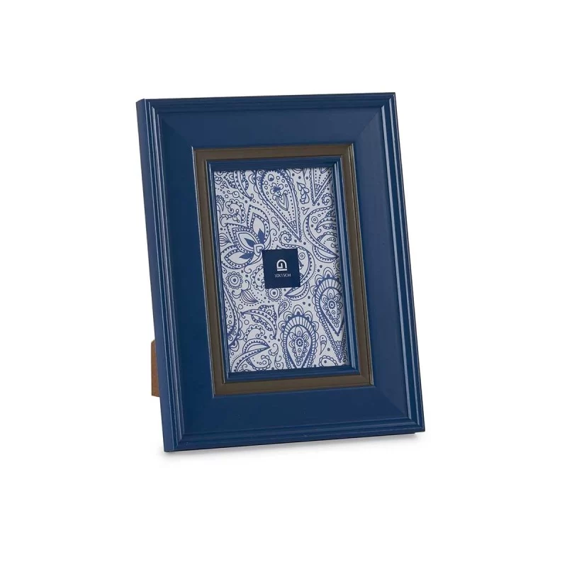 Photo frame Crystal Blue Plastic (6 Units) (2 x...