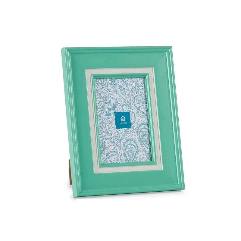 Photo frame Crystal Green Plastic (6 Units) (2...