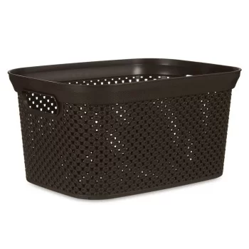 Basket Organiser Brown Plastic 5 L (24 Units) 2