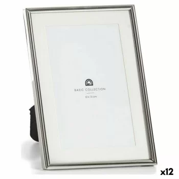 Photo frame Crystal Silver Steel (13,5 x 18 x 11 cm) (12...