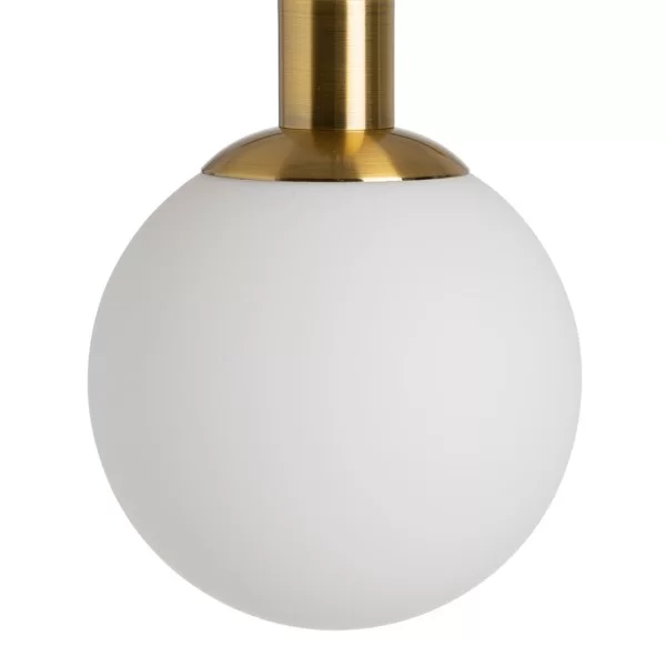 Ceiling Light 15 x 15 x 128 cm Crystal Golden