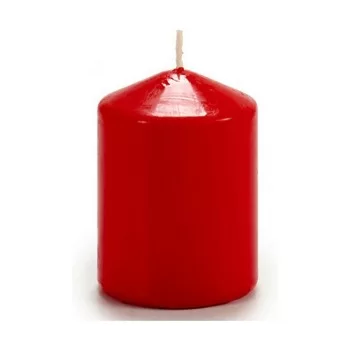 Candle Red Wax (7 x 10 x 7 cm) (4 Units) 2