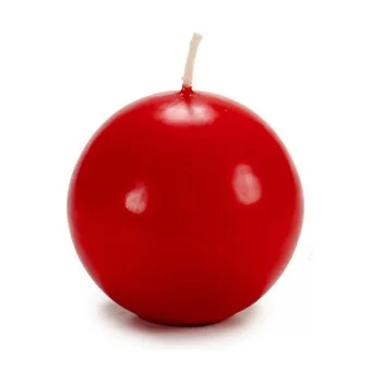 Candle Red Wax (7,5 x 7,5 x 7,5 cm) (4 Units) 2