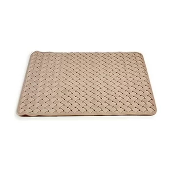 Bath rug Braiding Beige PVC (0,03 x 50 x 50 cm) (12 Units) 2