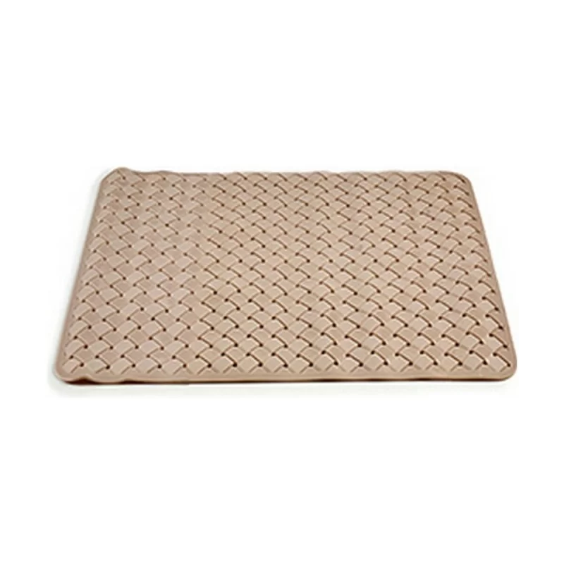 Bath rug Braiding Beige PVC (0,03 x 50 x 50 cm)...