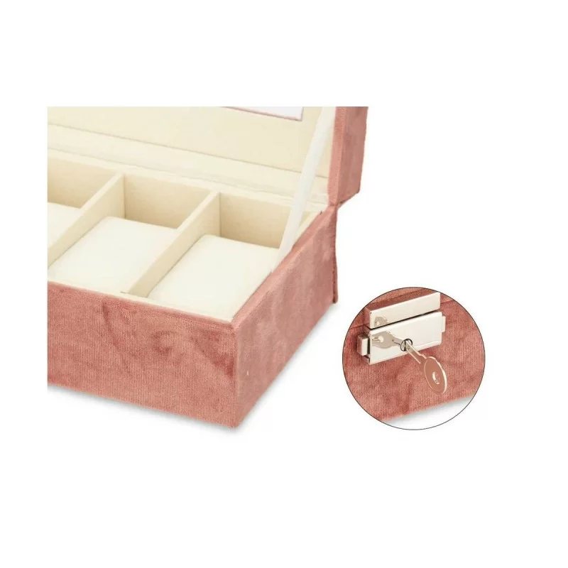 Box for watches Pink Metal (30,5 x 8,5 x 11,5...