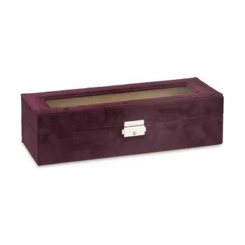 Box for watches Metal (30,5 x 8,5 x 11,5 cm) (6 Units) 2
