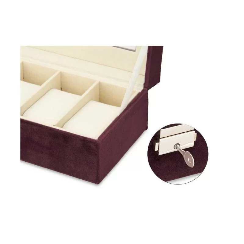 Box for watches Metal (30,5 x 8,5 x 11,5 cm) (6...