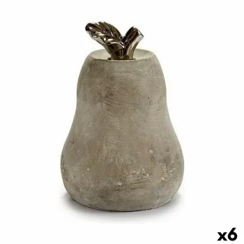 Decorative Figure Grey Cement Pear (15 x 20,5 x 15 cm) (6...