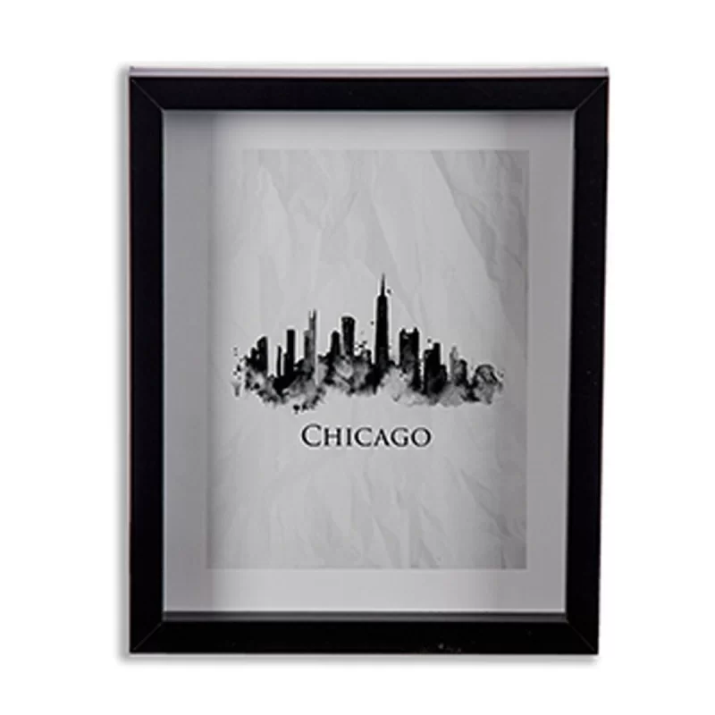 Painting City Black Glass Particleboard (22 x...