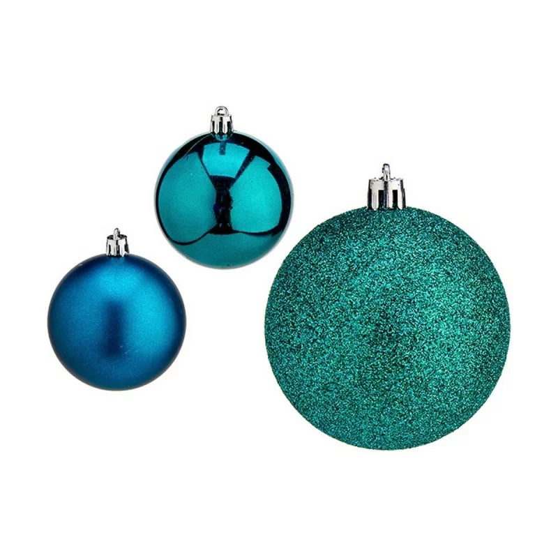 Set of Christmas balls Blue Plastic Ø 7 cm (12...