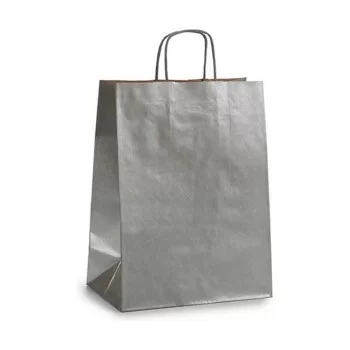 Paper Bag Silver (24 x 12 x 40 cm) (25 Units) 2