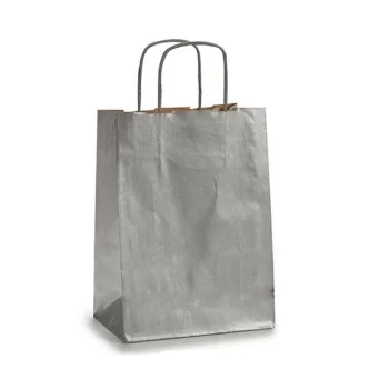 Paper Bag Silver (18 x 8 x 31 cm) (25 Units) 2