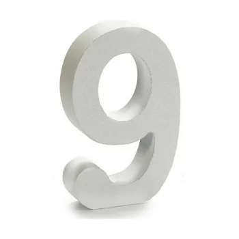 Number 9 Wood White (2 x 16 x 14,5 cm) (24 Units) 2