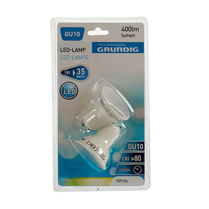LED lamp Grundig 6400 K White 5 W GU10 400 lm...