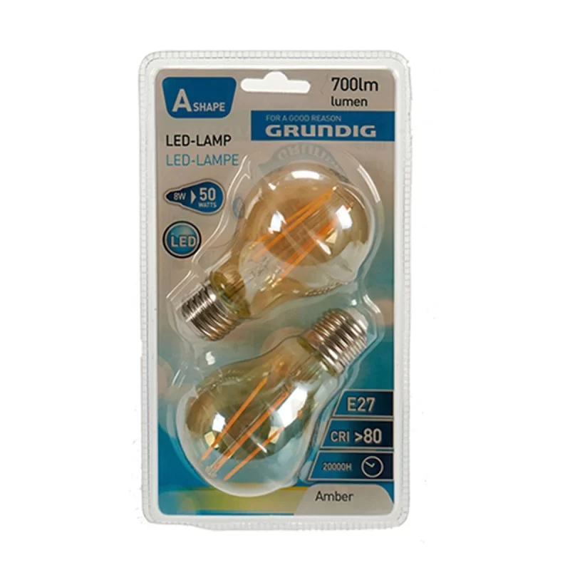 LED lamp Grundig 8 W 2300 K E27 Amber 700 lm...