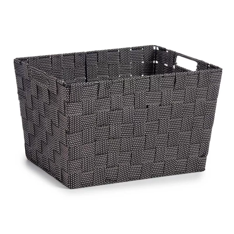 Basket Black Cloth 10 L (25 x 20 x 35 cm) (12...