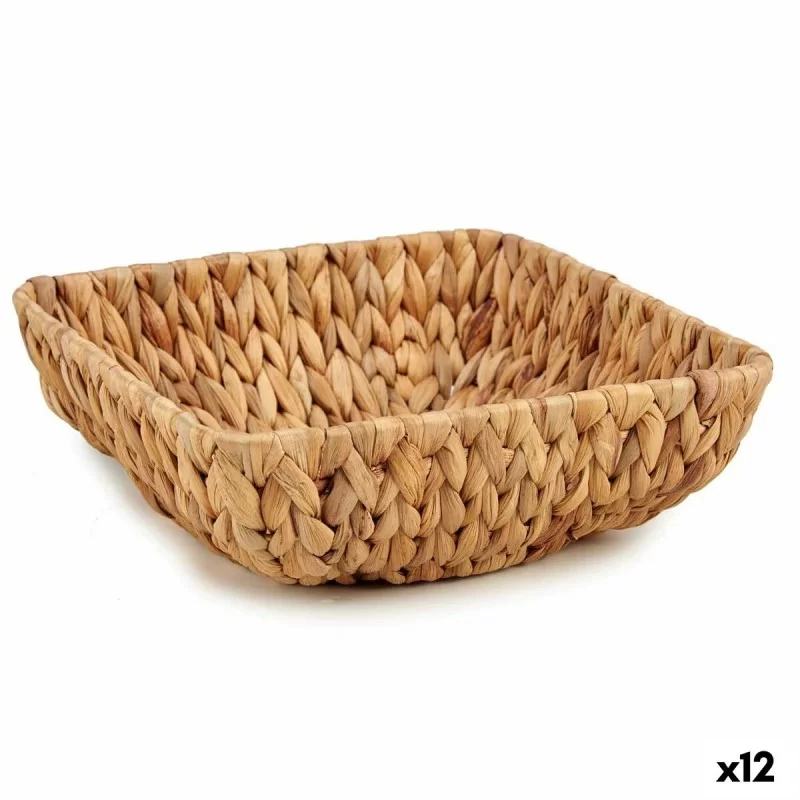 Centerpiece Metal Brown Water hyacinth (25,8 x 8 x 25,8 cm)
