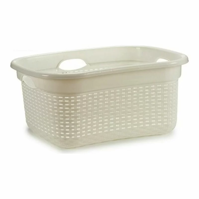 Basket White Plastic (42,5 x 25,5 x 63,5 cm)...