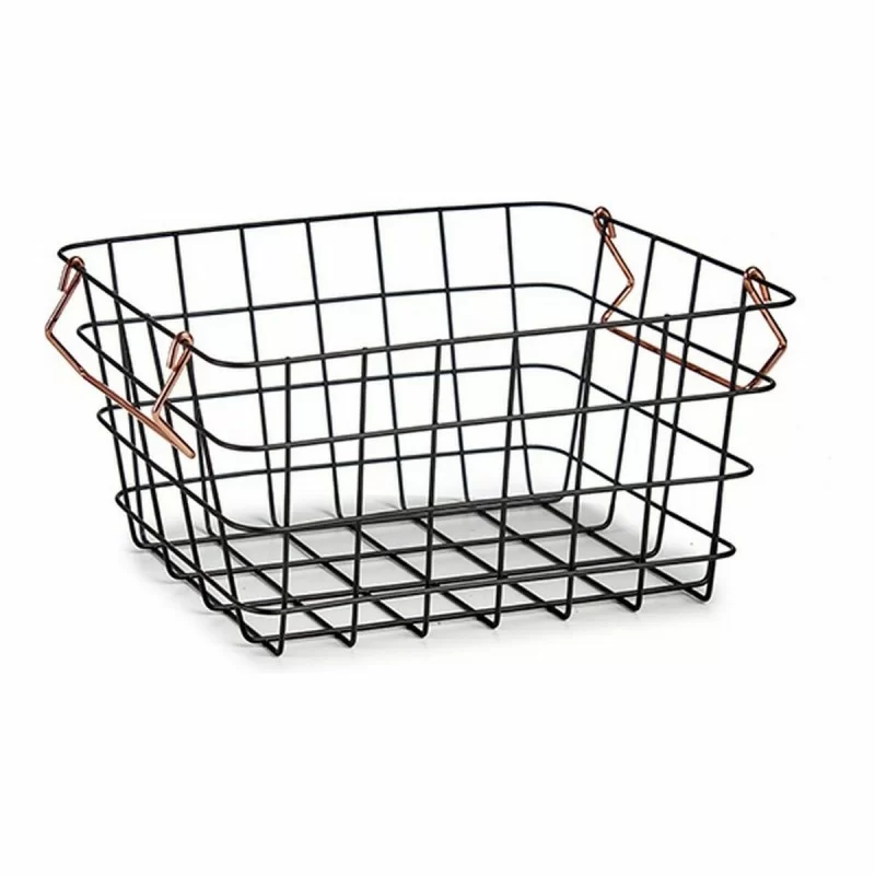 Wire Basket Black Steel Copper (22,5 x 14 x...