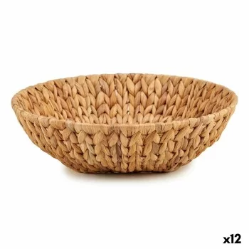 Centerpiece 34 x 9 x 34 cm Metal Brown Water hyacinth