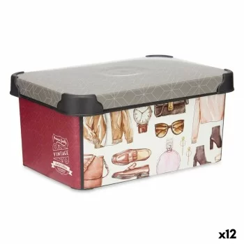Storage Box Plastic Vintage 5 L (19 x 13,5 x 29 cm) (12...