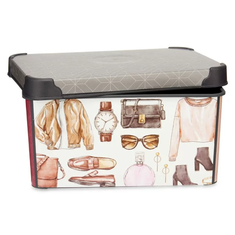 Storage Box Plastic Vintage 5 L (19 x 13,5 x 29...