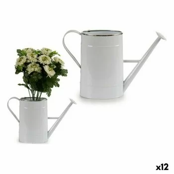 Decorative watering can Metal White Silver (10,5 x 22,5 x...