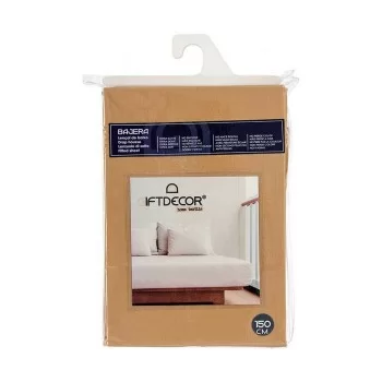 Fitted sheet 150 cm Beige (12 Units) 2