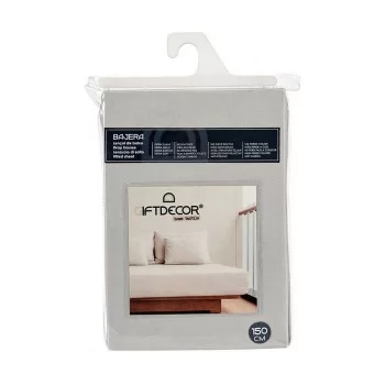 Fitted sheet 150 cm Grey (12 Units) 2