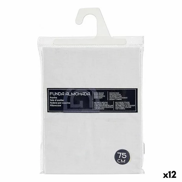 Pillowcase 45 x 0,2 x 70 cm White (12 Units)