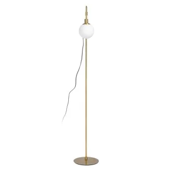 Floor Lamp 24 x 17 x 160 cm Crystal Golden Metal 2