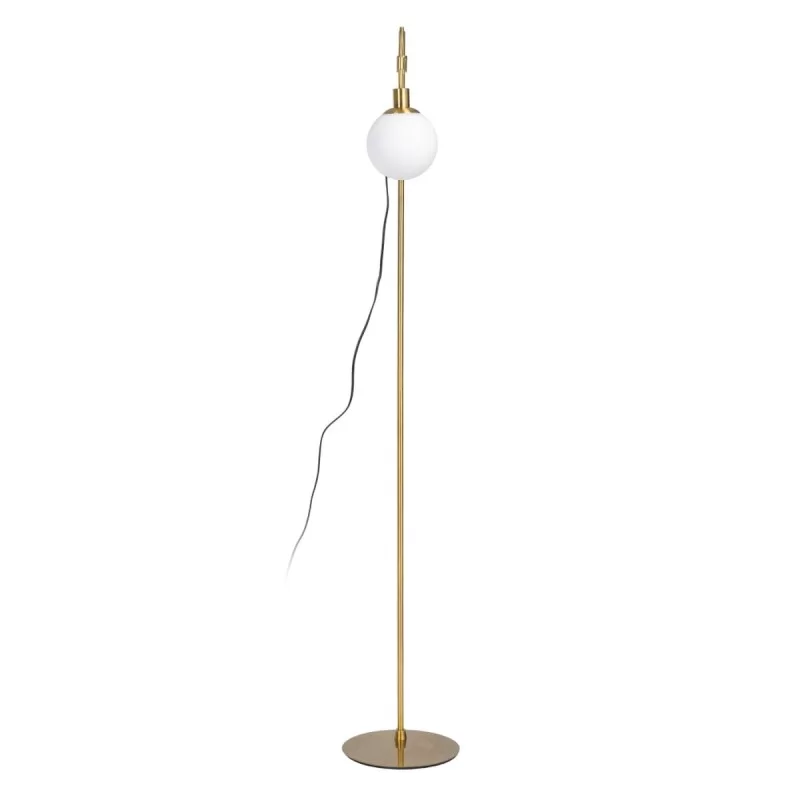 Floor Lamp 24 x 17 x 160 cm Crystal Golden Metal
