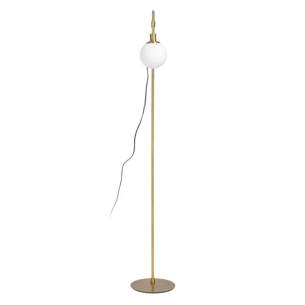 Floor Lamp 24 x 17 x 160 cm Crystal Golden Metal