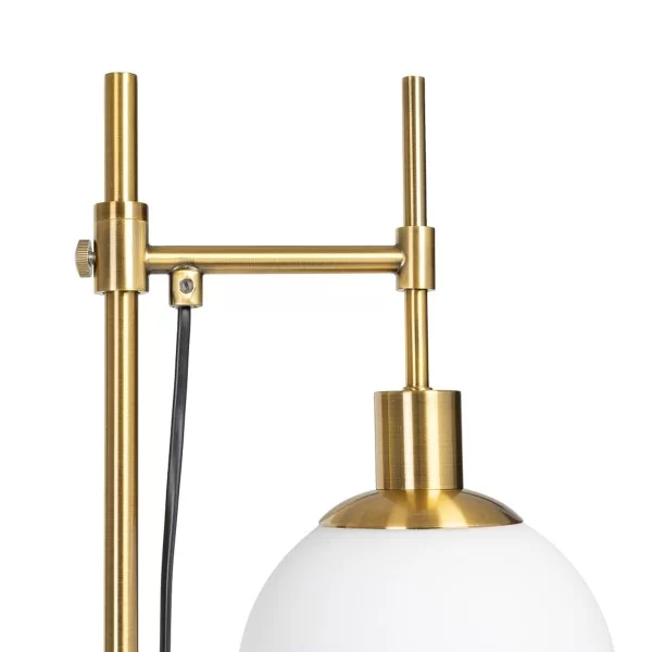 Floor Lamp 24 x 17 x 160 cm Crystal Golden Metal