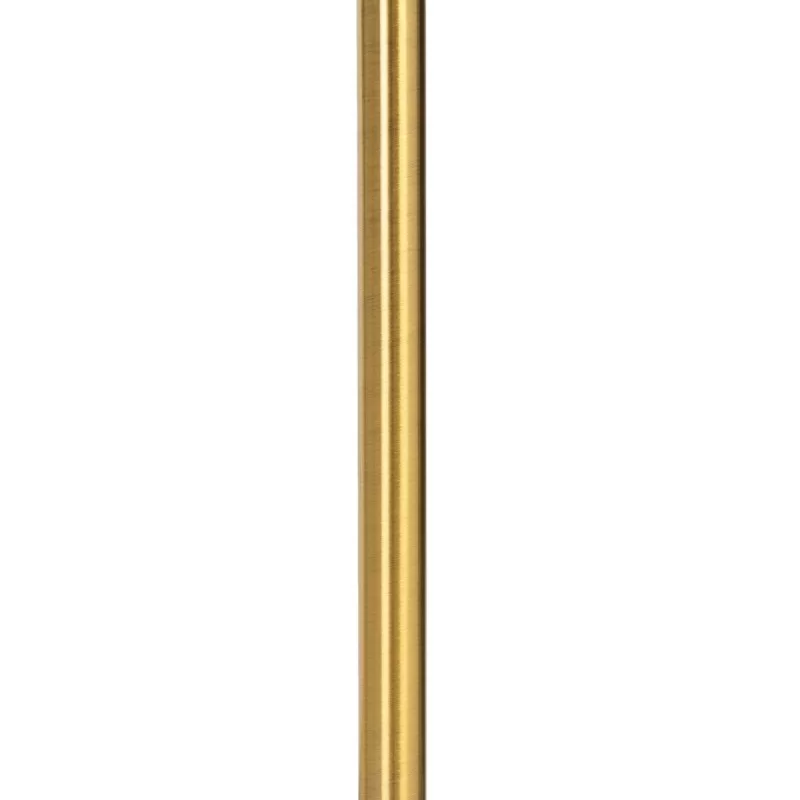 Floor Lamp 24 x 17 x 160 cm Crystal Golden Metal