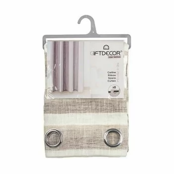 Curtain Stripes Brown 140 x 0,1 x 260 cm (6 Units) 2