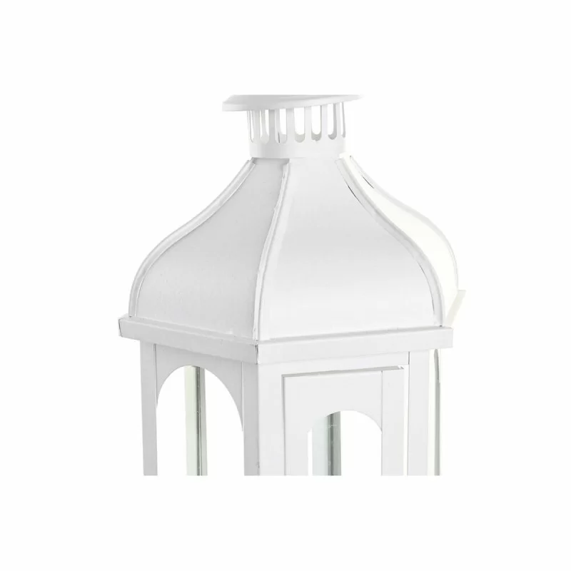 Lantern DKD Home Decor Crystal Metal White (20...