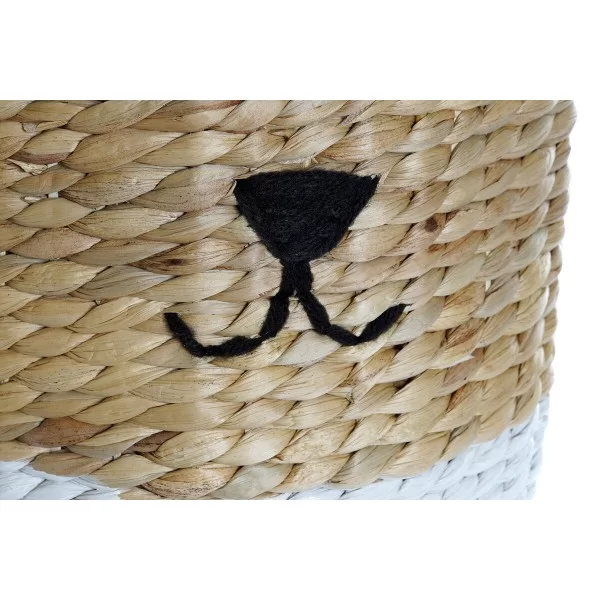 Basket set DKD Home Decor Rabbit Children's Rushes (35 x 35 x 45 cm) (2 Pieces)