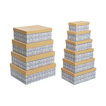 Set of Stackable Organising Boxes DKD Home Decor animals...
