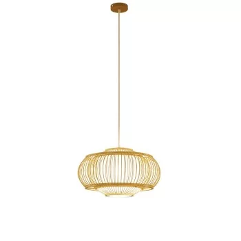 Ceiling Light DKD Home Decor Polyester Bamboo (40 x 40 x...
