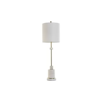Desk lamp DKD Home Decor White Golden Metal Marble 50 W...