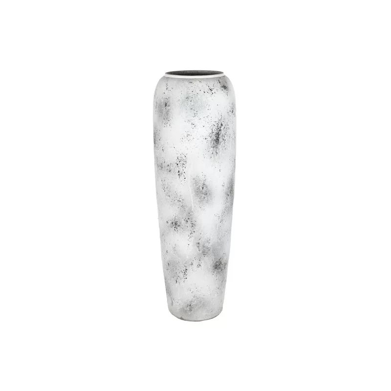 Vase Home ESPRIT White Black Ceramic 36 x 36 x 120 cm