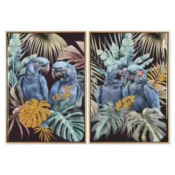 Painting Home ESPRIT Parrot Tropical Lacquered 50 x 3,5 x...
