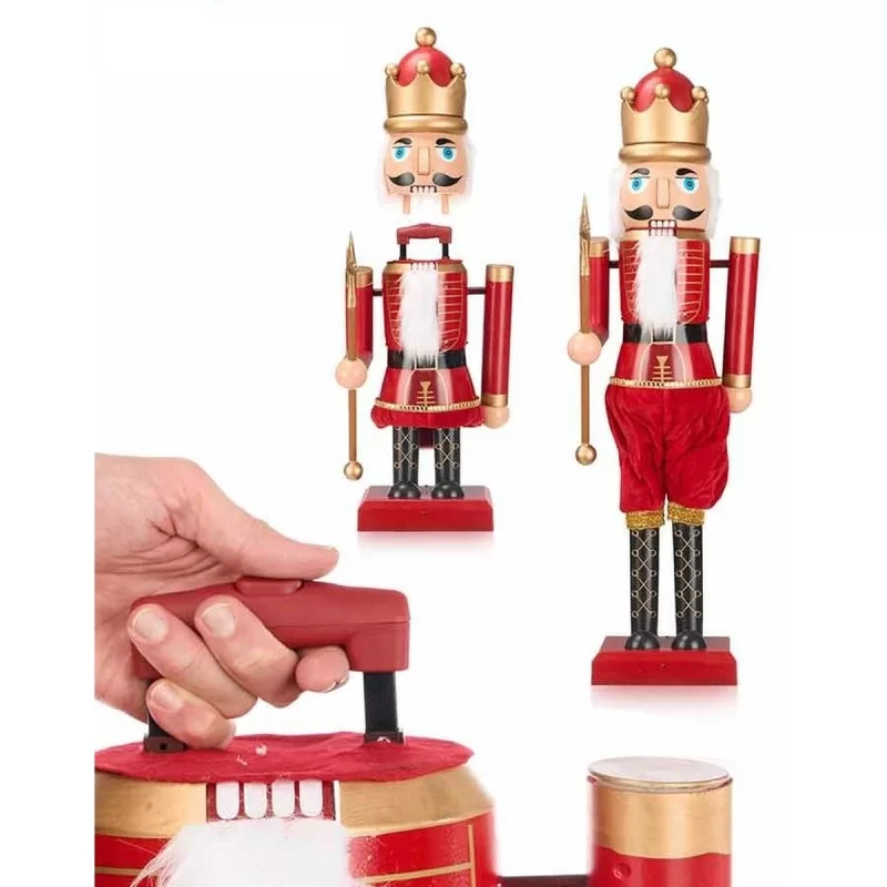 Decorative Figure Nutcracker Red Music Movement...
