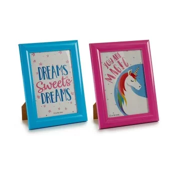 Photo frame Unicorn 1 x 21,5 x 16,5 cm (12 Units) 2