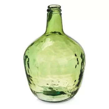 Bottle Smooth Decoration 17 x 29 x 17 cm Green (4 Units) 2