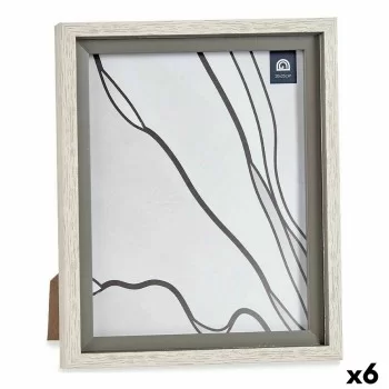Photo frame 24 x 2 x 29 cm Crystal Grey Wood Brown...