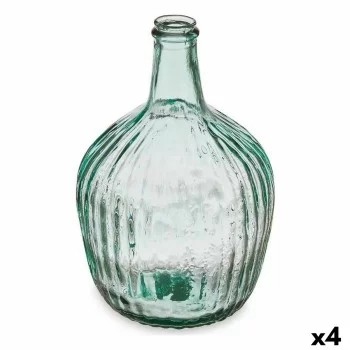 Bottle Stripes Decoration 16 x 29,5 x 16 cm Transparent...