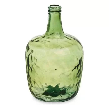 Bottle Smooth Decoration Green 22 x 37,5 x 22 cm (2 Units) 2